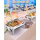 thumbnail image 5 of QinaQin Juego de chafing dish rectangular con tapa enrollable, capacidad de 9 cuartos, calentador de alimentos para catering con ventana de visualización, ideal para buffet y eventos, 5 of 8