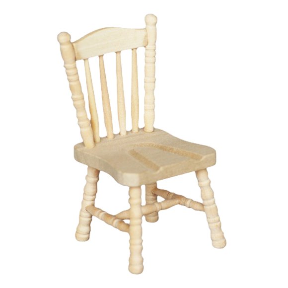 Khaki Mini Chair for Decoration Made of Synthetic Material Great for Mini House 1.5 inch x 1.2 inch