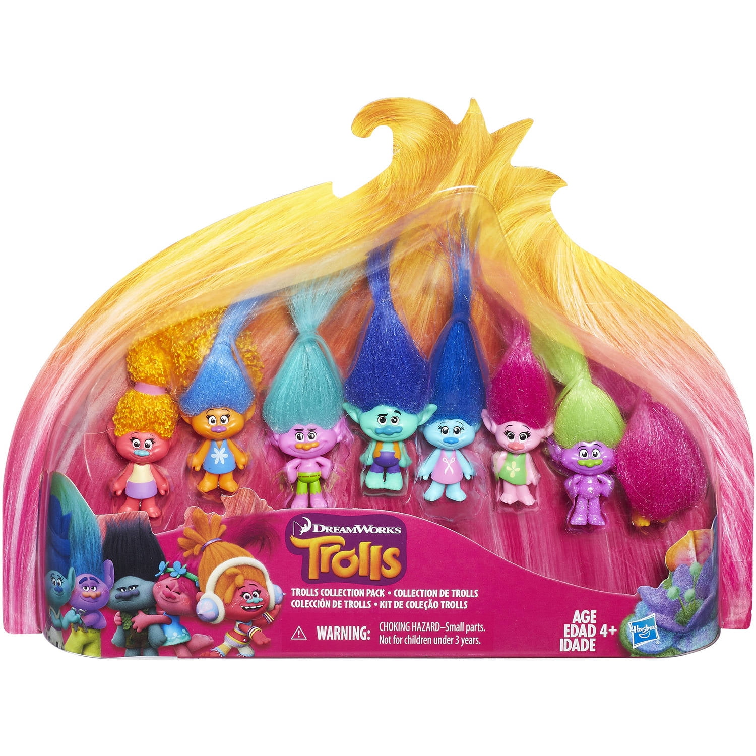 Dreamworks Trolls Movie Collection Pack (8 Mini Trolls), 1.25 Inches