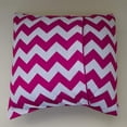 thumbnail image 2 of Cotton Chevron Decorative Throw Pillow/Sham Cushion Cover Fuchsia, 2 of 2