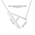 thumbnail image 2 of TINGN Large Sideways Initial Necklace for Women Stainless Steel Large Big Sideways Initial Letter Necklace Crooked Oversized Initial Necklace for Women Girls, 2 of 5