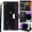 Black, variant on for iPhone 17 Air Bling Phone Case Wallet, Hollowed Out Flower Sparkly Shiny Smooth Leather Flip Cover Kickstand Zipper Pocket, 2-Layered Card Holder Slot, Magnetic Buckle, Wrist Rope
