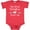 Vintage Red, variant on Inktastic My Great Grandma Loves Me Heart Great Grandchild Boys or Girls Baby Bodysuit