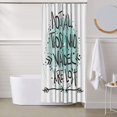 thumbnail image 6 of Shower Curtain, Not All Who Wander Are Lost1 Waterproof Fabric Plastic Shower Curtain, Drying Fast Bathroom Curtain with 9 Buttonholes, Ruffle Shower Curtain 60x72in, 6 of 8