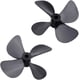 thumbnail image 4 of 4 palas para barco RC, 2.165 in 4 piezas CW CCW hélice de plástico de 4 palas para barco modelo RC, 4 of 4