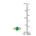 thumbnail image 2 of AoneJewelry 1.40 Carat Diamond & Oval Shape Emerald Gemstone Ring In 14K Solid Yellow Gold, 2 of 6
