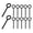 Black, variant on 12PCS 1/8 inch Hex Dogging Key with Full Loop, Standard Allen Wrench for Push Bar Panic Exit Device Door, Metal Key Set (Silver)