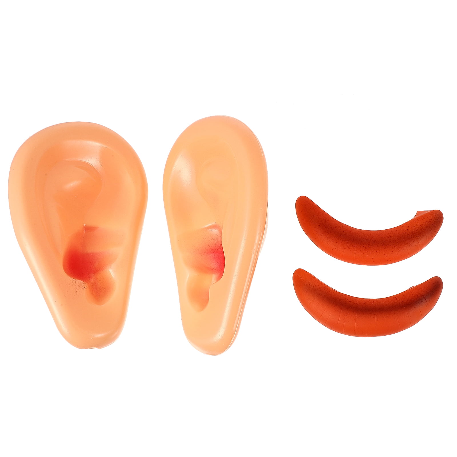 Ears Props Fake Mouth Cosplay Sausage Halloween Funny Red Performance
