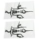 thumbnail image 1 of Decoración de pared, juego de 2 pegatinas de pared con poses de yoga, pegatinas con patrón de poses de yoga, compactas y ligeras, 1 of 12