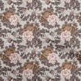 thumbnail image 1 of oneOone Tissu Velours Marron Fête de Retraite Célébration Cartes d'Invitation Rétro Floral Matériel de Robe Tissu Imprimé au Mètre 58 Pouces de Large, 1 of 5