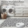 thumbnail image 5 of ODIKA 6'x6' Machine Washable Non-Slip Area Rug, Charming Spotted Design with Playful High Traffic Rug, Black, 324045, 5 of 5