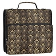 thumbnail image 5 of FORMRS Zipper Binder with Shoulder Strap 2-inch Ring 500 Sheet Capacity File Bag, Black Floral Pattern, 5 of 5