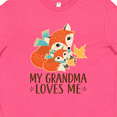 thumbnail image 4 of Inktastic Grandma Loves Me Woodland Fox Gift Youth T-Shirt, 4 of 5
