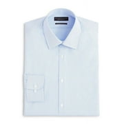The Men's Store Textured Micro Grid Check Dress Shirt Blue Graphite-15.5 32/33