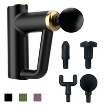 Deep Tissue Muscle Massage Gun, Handheld Body Muscle Massager with Ergonomic Grip, 4 Heads and 6 Adjustable Speed for Athletes Neck Back Pain Relif