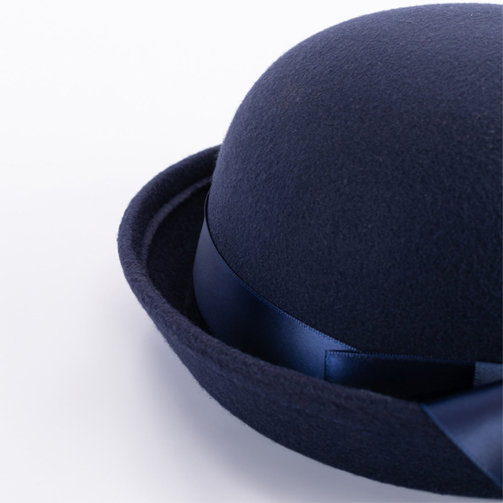 YUUZONE Trendy Bowler Hat Ribbon Bow Derby Cap Parent-Child YUUZONE Trendy Bowler Hat Ribbon Bow Derby Cap Parent-Child