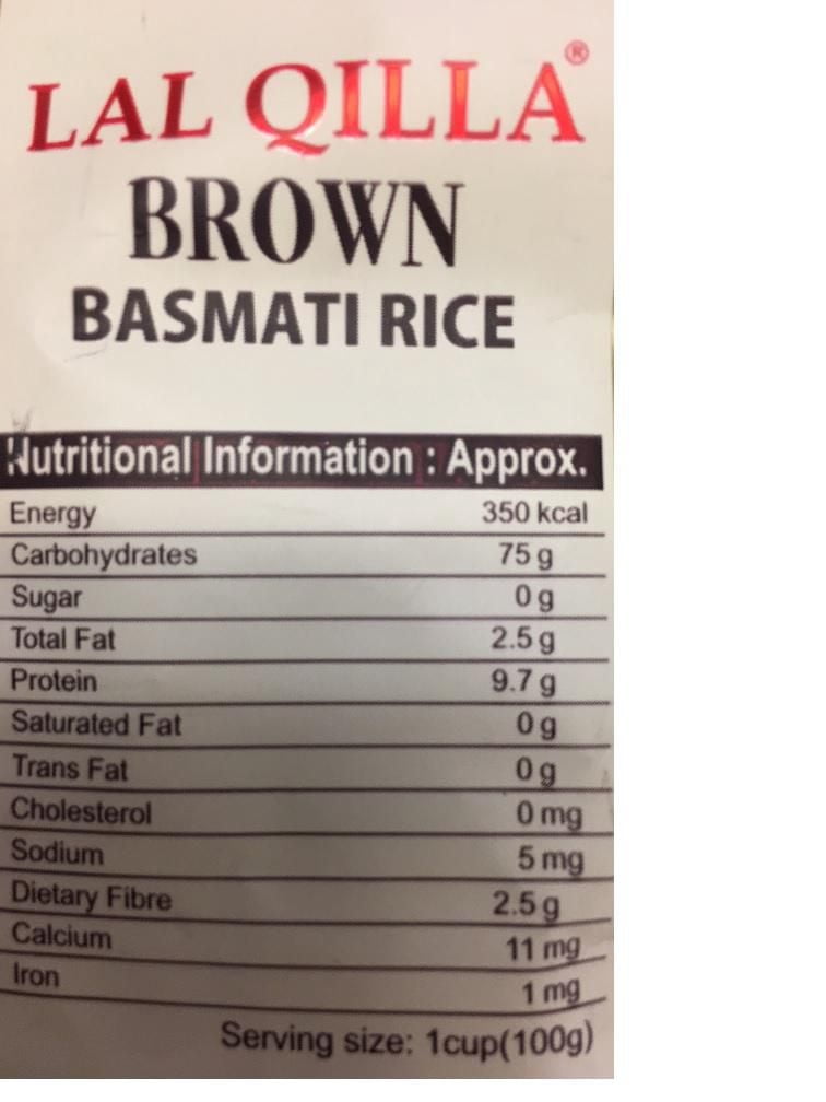 Lal Quilla Brown Basmati Rice