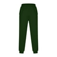 thumbnail image 6 of Zedker Mens Sweatpants Solid Color Drawstring Elastic Waist Ankle-banded Jogger Trousers Daily Clothes with Pockets Green XL, 6 of 6