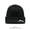Black, variant on Mountain Range Embroidered Acrylic Knit Beanie, Unisex All-Match Cold-Proof Hat for Hiking, Travel, City Daily Wear, Essential Warm Headwear for Autumn & Winter