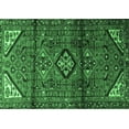 thumbnail image 1 of Ahgly Company Indoor Rectangle Persian Emerald Green Traditional Area Rugs, 7' x 9', 1 of 4