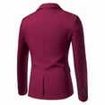 thumbnail image 4 of Zshosam Mens Sport Coat Casual Blazer One Button Business Suit Jacket(Red,XXXXXL), 4 of 4