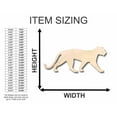 thumbnail image 2 of Unfinished Wood Panther Shape - Animal - Wildlife - Craft - up to 46" DIY 16" / 1/8", 2 of 3