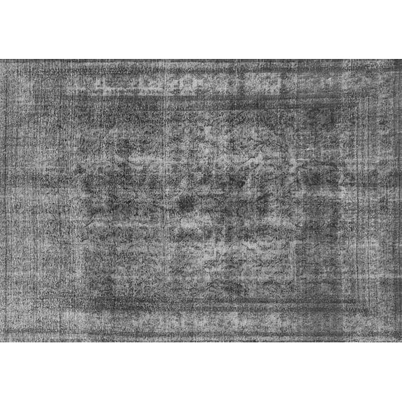 Ahgly Company Indoor Rectangle Oriental Gray Industrial Area Rugs, 5' x 7'