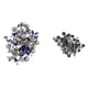 thumbnail image 2 of 50 Piezas 6mm / 7mm / 8mm / 9mm Mazarine Rhinestone Remache Punk Botones de remache de plateado / negro Puntas de metal y para 9 mm, 2 of 8