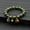 Green Beads, variant on Fragrant Gray Colored Glaze Bracelet Colorful Multi-treasure Swallowing Beast Gold Silk Glass Bead