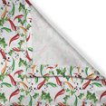 thumbnail image 3 of Ambesonne Food Kitchen Curtains, Mexican Colorful Peppers Art, 55"x45", Dark Pink Green Orange, 3 of 3