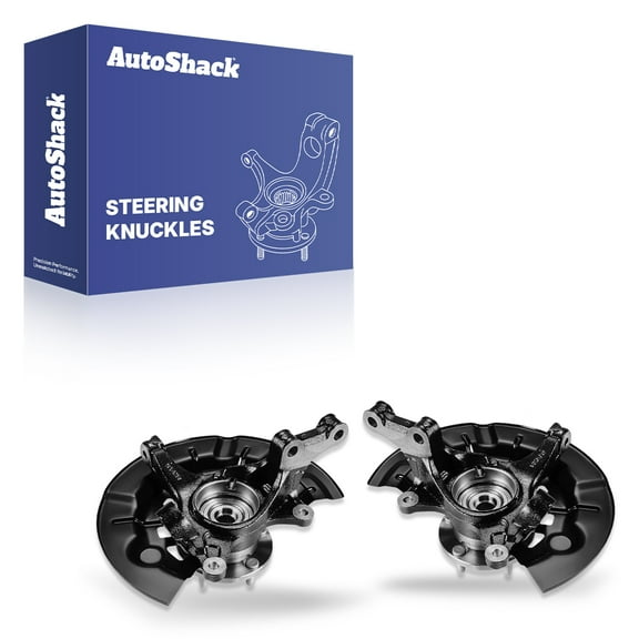 AutoShack Front Steering Knuckles & Wheel Bearing Hub Assembly Replacement for 2012-2017 Toyota Camry 2-PC Set