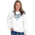 thumbnail image 4 of US Air Force My Hero Airman My Dad Unisex Plus Size Sweatshirt Brisco Brands 4X, 4 of 5