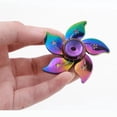 thumbnail image 1 of Spinner de mano Fidget, giratorio de metal de acero inoxidable, giroscopio para dedos, antiestrés, espiral giratorio, juguete EDC para TDAH, regalo de cumpleaños para niños, 1 of 5