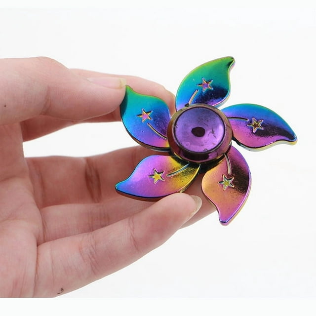 Spinner de mano Fidget, giratorio de metal de acero inoxidable, giroscopio para dedos, antiestrés, espiral giratorio, juguete EDC para TDAH, regalo de cumpleaños para niños