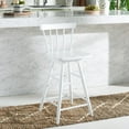 thumbnail image 2 of SAFAVIEH Tage Modern Style Swivel Counter Stool, White (17.3 in. W x 17.1 in. D x 37.8 in. H), 2 of 11