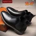 thumbnail image 2 of DIKIRAUO Men's Suede Leather Chelsea Ankle Boots, 2 of 34