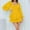 Yellow, variant on Women's Square Neck Long Sleeve Lace-Up Waist Rompers Lantern Sleeve Ruffle Jumpsuit Double Layer Ruffle Hem Romper 2026 Trendy (Purple,XXL)