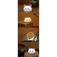 thumbnail image 5 of Cute Cat Alarm Clock for Children with 3 Colors LED Lamp Timer Snooze Rechargeable Night Light Kids, 5 of 5