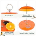 thumbnail image 3 of Kingsyard Oriole Bird Feeder for Outside With Big Dome Orange Fruit, Jelly, Mealworm,Nectar, 3 of 7