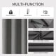 thumbnail image 4 of Cortinas separadoras de ambientes Blackout Joydeco, color gris oscuro, 70 x 230 cm, 4 of 6