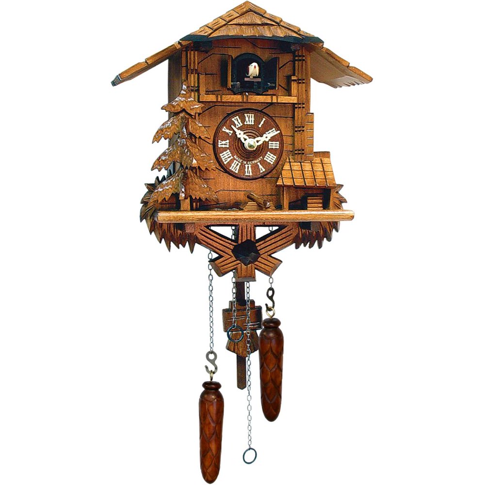 11Inch Light Brown BatteryOperated Eagle Cuckoo Wall Clock Walmart