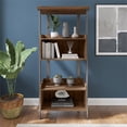 thumbnail image 2 of Architect 4 Shelf Open Bookcase in Modern Walnut - Engineered Wood, 2 of 7
