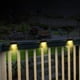 thumbnail image 3 of Luces solares para escalones LED impermeables para decoración de patio, luces solares para barandillas, escaleras, cercas, postes, patios y entradas, blanco cálido, 3 of 3