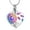 Rainbow, variant on Sunflower Heart Urn Necklace for Ashes Heart Ashes Cremation Necklace for Human / Pet Memorial Keepsake Necklace of Loved Ones