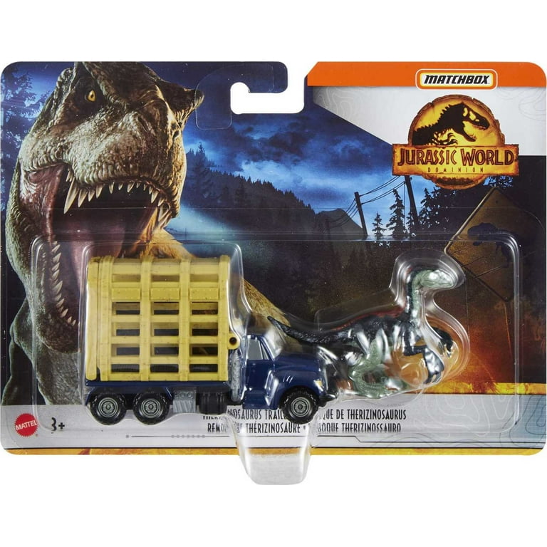Matchbox Jurassic World Dino Transporters – Veicolo + 1-2 Mini Dinosauri, Giocattolo Per Bambini 3+ Anni