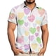 thumbnail image 1 of Blusa y camisa de manga corta con cuello vuelto para hombre, blusa informal de moda con cuello vuelto, blusa estampada de manga corta con botones, blusa de poliéster para hombre, 1 of 6