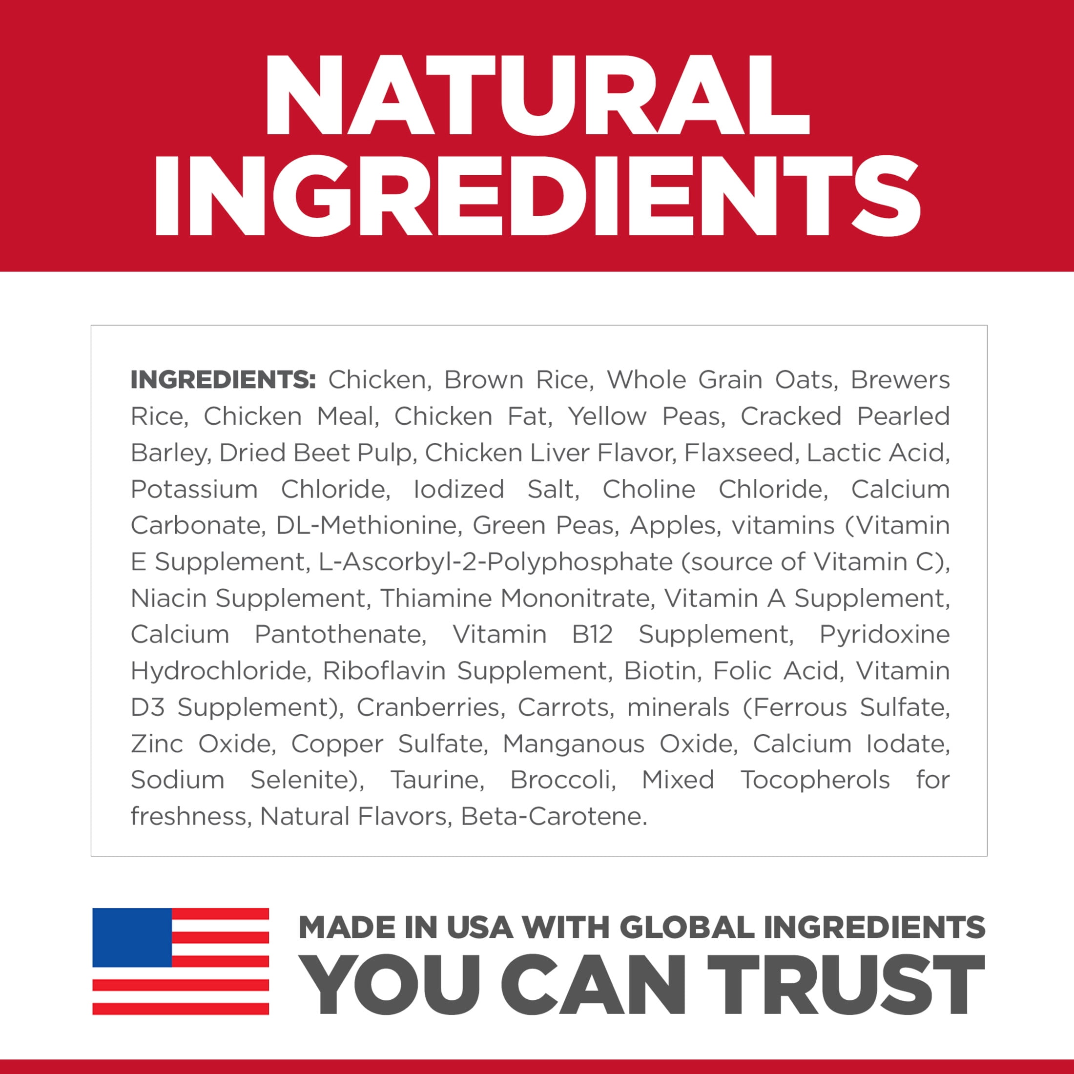 Hill's Science Diet No Corn, Wheat, Soy Chicken & Rice Dry Dog Food for 7+ Senior Dogs, 30lb Bag