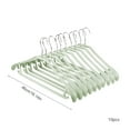 thumbnail image 3 of Non-Slip Hangers under $5! CQCYD Plastic Hangers 10 Pack Non Slip, Thin Velvet Clothes Hangers Space Saving, Heavy Duty Garment Hangers for Closet, No Slip Shoulder Hangers for Shirts Pants Dresses, 3 of 6