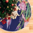 thumbnail image 5 of FMSHPON Hummingbird Iris Flower Xmas Christmas Tree Skirt Stand Mat for Holiday Party Decoration Indoor Outdoor 36 inches, 5 of 6