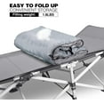 thumbnail image 7 of REDCAMP Cot Pads for Camping, Soft Comfortable Cotton Sleeping Cot Mattress Pad 75"x29", Grey/Blue, 7 of 7